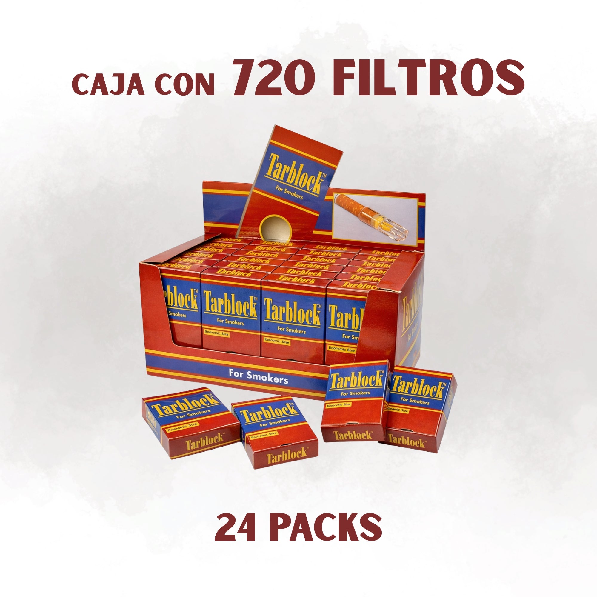 Caja con 720 filtros